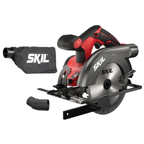 Skil Akku-Handkreissäge 3520CA „20V Max“ (18 V) – Kreissäge 165 mm für exakte Schnitte, Akkukreissäge– mit Sägeblatt – ohne Akku SW1E3520CA