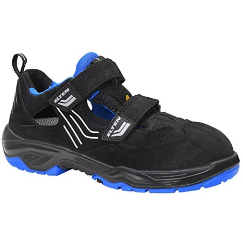 ELTEN Herren Elten Veiligheidsschoenen S1, heren, sportief, licht, zwart/blauw, stalen neu Sicherheitssandale Ambition blue Easy ESD S1 Gr e 42, Blau, 42 EU