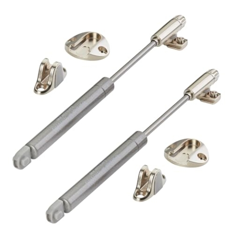 2er Set Italiana Ferramenta Gasdruckdämpfer KRABY lift up (90 Newton, 277 mm Gesamtlänge) Klappenbeschläge für nach oben öffnende Schrankklappen und Truhen geeignet von Sotech