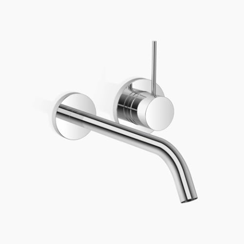 Dornbracht META SLIM Waschtisch-Wand-Einhandbatterie ohne Ablaufgarnitur, Ausladung 250 mm, starrer Auslauf, 36861662-00, Farbe: Chrom