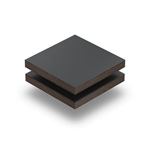 HPL Platte Anthrazit 6 mm - Rechteck in Abmessungen von 10x10 cm bis 110x230 cm, extrem robust, kratzfest und langlebig, ohne scharfe Kanten.