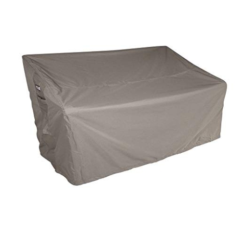 Raffles Covers Schutzhülle für Gartenbank 165 x 65 H: 95/65 cm | Atmungsaktiv | Wasserdicht | UV - beständig | Doppelt genähte, PU-versiegelte Naht | Elastischer Kordelzug |