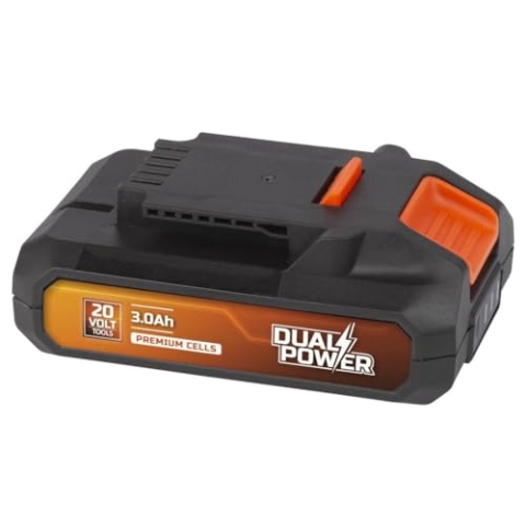 Powerplus Dual Power Akku POWDP9023-20V, 3.0Ah - für 20V-Werkzeuge - Leistungsanzeige-LEDs - Akku-Plattform - Ideal für Akkuschrauber, kleine Bohrmaschine, Bohrschrauber UVM