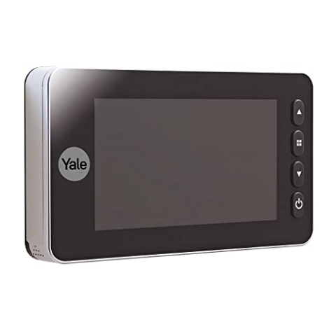 Yale Digitaler Türspion Auto Imaging- 5800 - Silber - Erfasst Bilder/Videos - integrierte Türklingel - Live-Ansicht - Bewegungserkennung - Silber