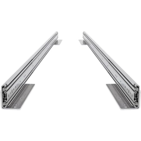BRASOM Schwerlastauszug Bodenmontage - Auszugsschienen 2 Stück, 1000mm, 250kg, 40 inch, Heavy Duty Schubladen Schienensystem, Kugellager