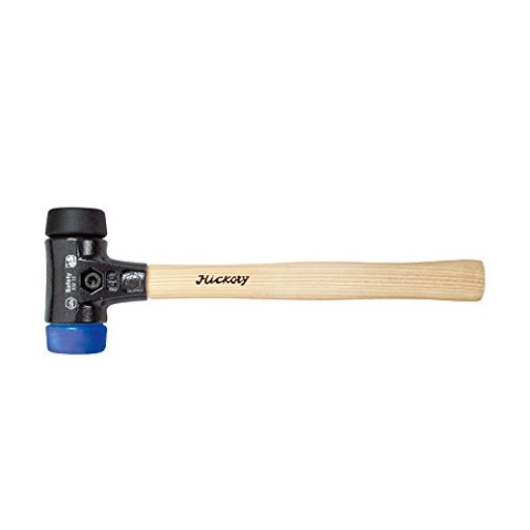 Wiha Safety Schonhammer / Hammer mit Härtegrad 1 - blau, schwarz / Kunststoffhammer rund, Gewicht 1700 g, Länge 400 mm, Ø 60 mm