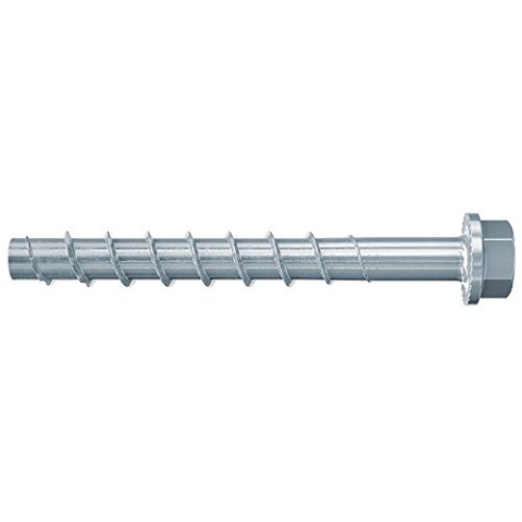 fischer UltraCut FBS II 14x75 10/-/- US Sechskant, leistungsstarke Betonschraube für den Innenbereich, zur sicheren Befestigung in Beton & Mauerwerk, galvanisch verzinkt, 20 Stk.