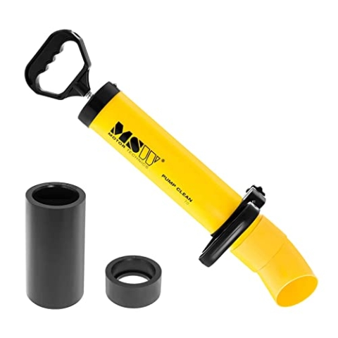 MSW Motor Technics Rohrreinigungspumpe Saug- und Druckreiniger MSW-PUMP CLEAN 70 (Innendurchmesser: 70 mm, verstellbare Griffe, inkl. 2 Gummiadapter)