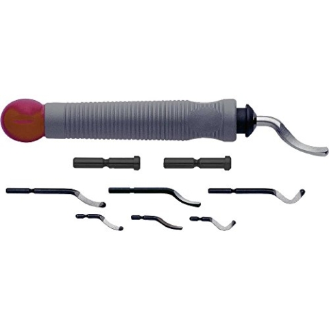 Profigrat by Exact 60003 Entgraterset Universalhandgriff mit 7 Klingen (2,6 /3,2 /6,0mm) verschiedene Formen inklusive Adapter