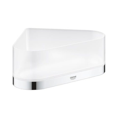 GROHE Selection - Eck-Duschablage mit Halterung (verdeckte Befestigung, langlebige Oberfläche), chrom, 41038000