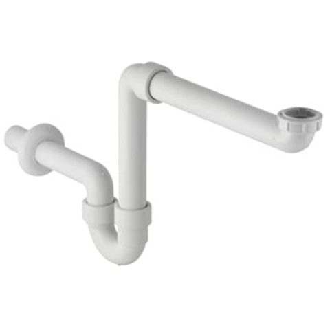 Geberit Waschtischablaufrohr platzsparend 1 1/4 Zoll x 40 Weiß