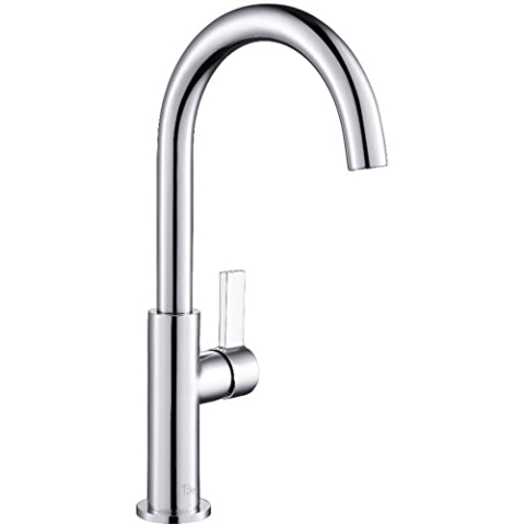 Ben Lamar Waschtischarmatur Drehbar ohne Ablauf Chrom - Wasserhahn Bad Mischbatterie für Waschbecken, Waschtischmischer Komplett mit Installationszubehör