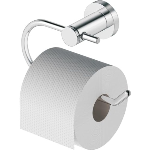 Duravit Papierrollenhalter D-Code, Toilettenpapierhalter für 1 Rolle, Klopapierhalter Wandmontage, Chrom, 165x165x99 mm