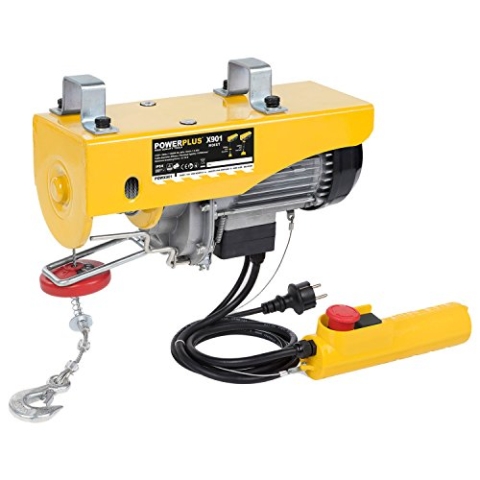Powerplus POWX901 Flaschenzug - 1000W - Induktionsmotor - Hebezug - 200/400kg