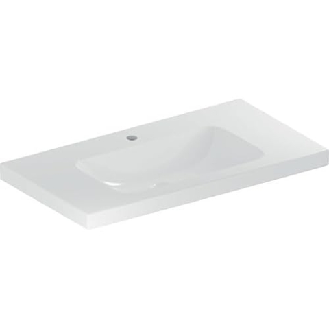 Geberit iCon Light Waschtisch, 90 cm x 48 cm, mit Hahnloch, ohne Überlauf,501840, 501.840.00.6, Farbe: Weiß