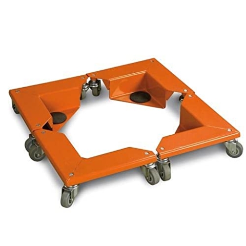 Unicraft Transportrollen, Ecktransportrollen ETR 4/150 (Tragkraft: 150 kg, niedrige Ladehöhe, Anti-Rutschauflage) 6197150