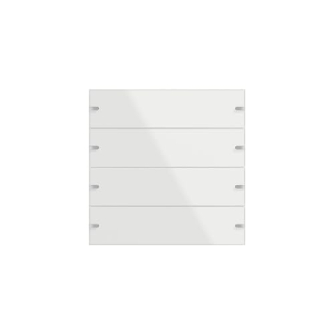 Gira 502412 Wippenset 4fach für Tastsensor 4, Glas weiß