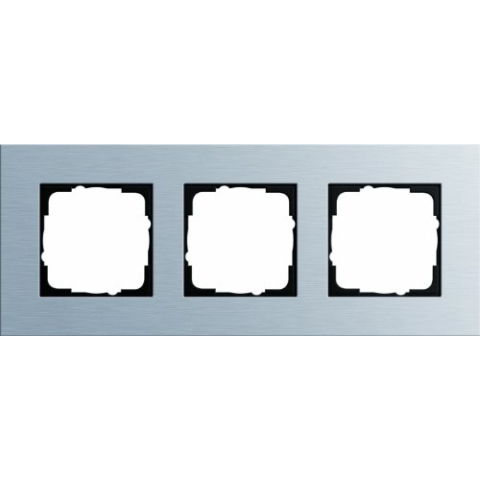 Gira 021317 Abdeckrahmen 3 Fach Esprit Aluminium