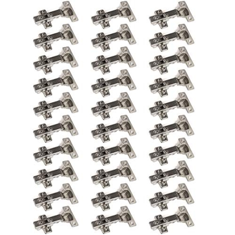 30 x SO-TECH® Topfband Topfbänder T45 Eckanschlag mit Dämpfer + Kreuzplatte Scharnier Scharniere Topfscharniere (Einzeln und als 6er, 10er, 20er oder 30er Set erhältlich!)