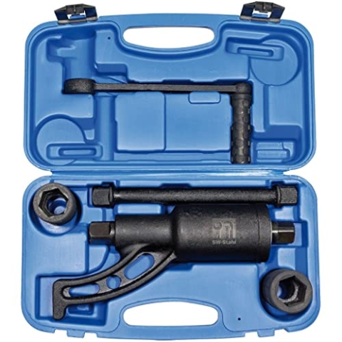 SW-Stahl 03966L Drehmomentvervielfältiger 1 Zoll, 3.200 Nm 5-teilig I Drehmomentverstärker LKW I Drehmomentschlüssel mit Steckschlüssel-Einsatz Set I Kofferset für LKWs