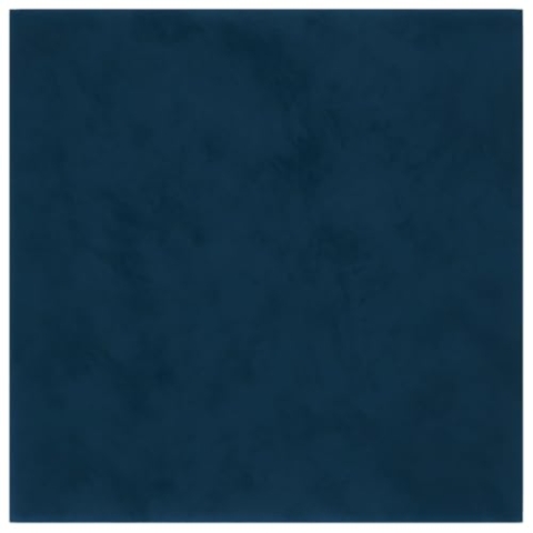 vidaXL 12x Wandpaneel Polsterpaneel Wandpolster Bettkopfteil Wandkissen Wandverkleidung Polsterwand Wandpaneele Blau 30x30cm Samt 1,08m²