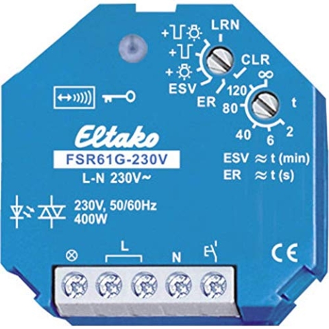 Eltako Stromstoß-Schaltrelais geräuschlos, 1 Stück, FSR61G-230V