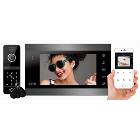 EURA C51A100 Videosprechanlage Vdp-00C5 Schwarz