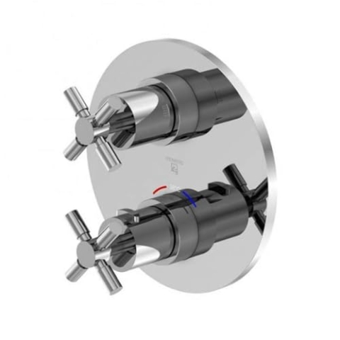 Steinberg Serie 250 Dusch-/Wannenarmatur, Fertigmontageset, Unterputz, zwei Verbraucher, 25041333, Farbe: Chrom