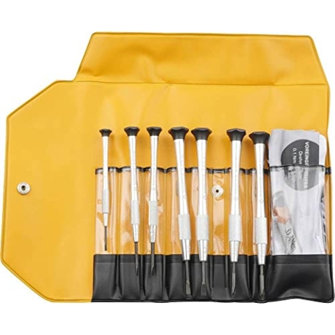 Bernstein 4-360-E05 Uhrmacher-Schraubendreher-Satz 7-tlg. Schlitz 1,5/2,0/2,5/3,0/3,5 mm und PH0 / PH1