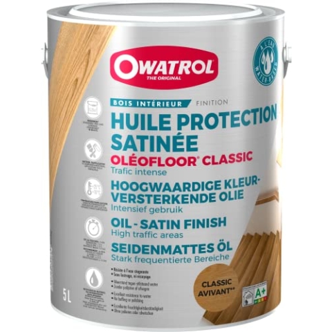 OWATROL OLEOFLOOR Classic Das Hochleistungsparkettöl, Gebindegrösse 5 Liter