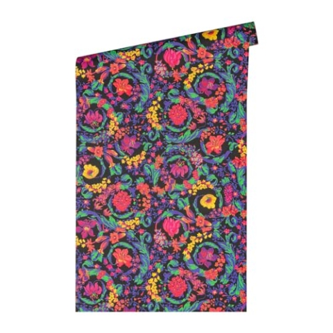 VERSACE WALLPAPER Blumen Luxus Tapete Floral 387061 Bunt Pink Grün Gold Schwarz Ranken 10,05x0,70m Made in Germany