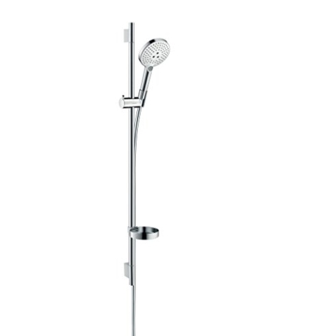 hansgrohe Raindance Select S 120 Duschset 0,90m, 3 Strahlarten, Weiß/Chrom
