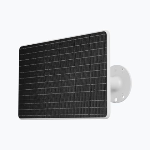 EZVIZ 12W Solarpanel mit 2 USB-A-Ports, Batteriebetriebene Solarzellen mit eingebauter 37Wh-Akku, kann 2 EZVIZ Kameras gleichzeitig verbinden, unterstützt Bluetooth, wasserdicht(mit 3m Kabel)