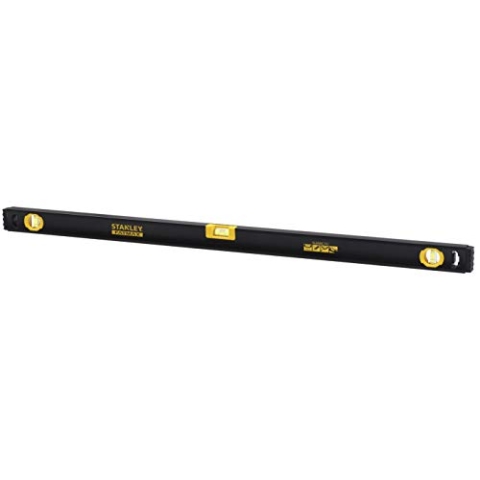 Stanley Fatmax Wasserwaage Classic Pro (100 cm Länge, 3 Libellen, stoßdämpfende Endkappen, Genauigkeit ±0.5mm/m, schlankes, modernes Design) FMHT42447-1