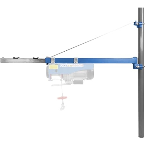Güde 1715 Schwenkarm 1200 100-600 kg (600 kg max. Hubkraft ohne Umlenkrolle, max. Auszugslänge 110 cm, Rundröhren Befestigung mit Außen-Ø 50 mm (1 ½), links/rechts 75 ° Schwenkbereich)