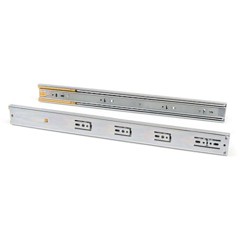 Emuca Schubladenführungen, Vollauszug mit Rollen gedämpftes Scharnier 45mm x 400mm, 5 Sets (10 Stück)