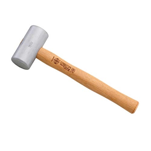 Osca 075H GR1500 Alu Hammer zylindrisch mit Hickorystiel, 1500 g