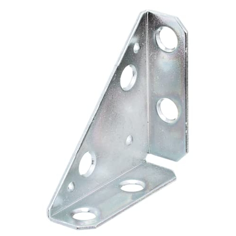 Alberts 849047 Eckplatte | sendzimirverzinkt | 50 x 50 x 70 mm | 25er Set