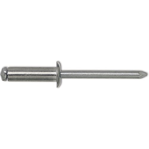 Gesipa Blindniete Alu/Nirosta 5 x 12 Flachrundkopf mm, 500 Stück, (1433599) Blindniettechnik, Grau