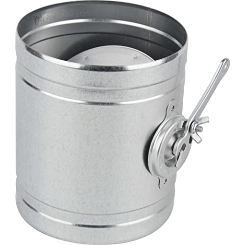 Fumio Ofenrohr Rohrbogen 90° 45° Drosselklappe Ø110mm 0,5mm FAL feueraluminiert rostfrei verzinkt (Ofenrohr inkl. Drosselklappe mit Hebel)