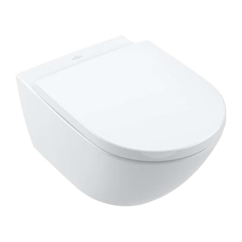 Villeroy & Boch Subway 3.0 Wand-WC mit CeramicPlus 37x56x35,5cm Stone White