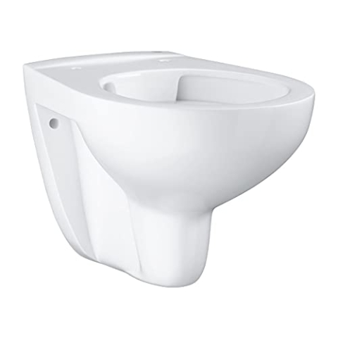 GROHE Bau Ceramic - Wand-Tiefspül-WC (für Unterputz-Spülkasten, spülrandlos, Abgang waagerecht), alpinweiß, 39427000
