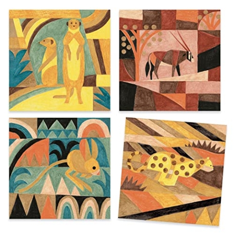 Djeco Inspiriert von Desert Watercolor and Crayon Art Kit, Paul Klee, Multi