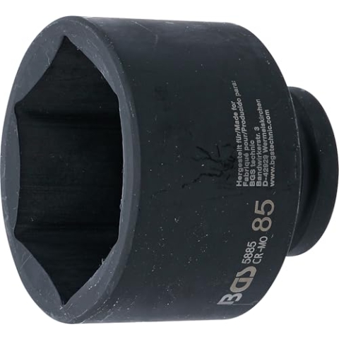 BGS 5885 | Kraft-Steckschlüssel-Einsatz Sechskant | 25 mm (1") | SW 85 mm