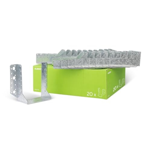 Alberts 837488 Balkenschuh | Typ A, Handwerkerpack | sendzimirverzinkt | 120 x 160 mm | 20er Set