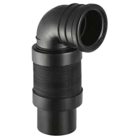 Geberit PE-Wandklosett-Bogen Flexibel 90/90 mm, 241521001