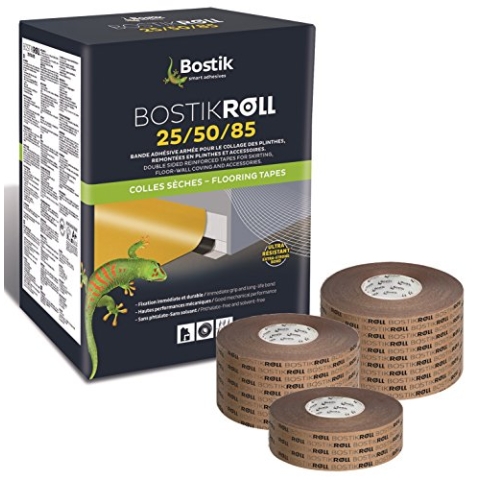 Bostik Roll 85 Sockelleisten Fußleisten Klebeband 85mm x 50m Rolle