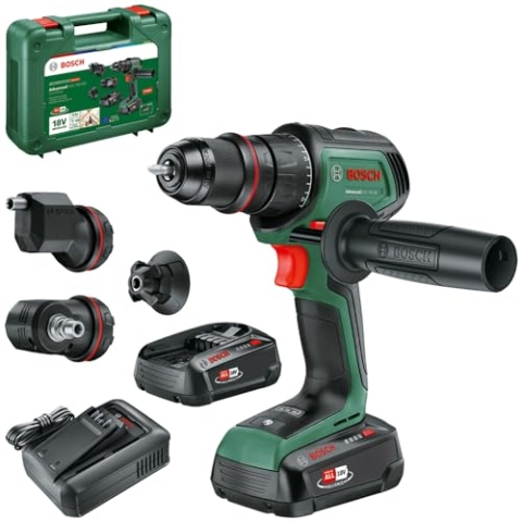 Bosch Akku-Schlagbohrschrauber AdvancedImpact 18V-80 QuickSnap (zum Bohren und Schrauben; 18V System; bürstenlos; 82 Nm; 13-mm-Bohrfutter; Zusatzhandgriff; ohne Akku)