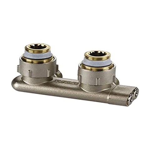 Simplex Umlenkstück E1/50 mit selbstdichtenden Anschlussnippeln, Eckform, G3/4i x G3/4a Eurokonus - Effiziente Heizungssteuerung - F10077