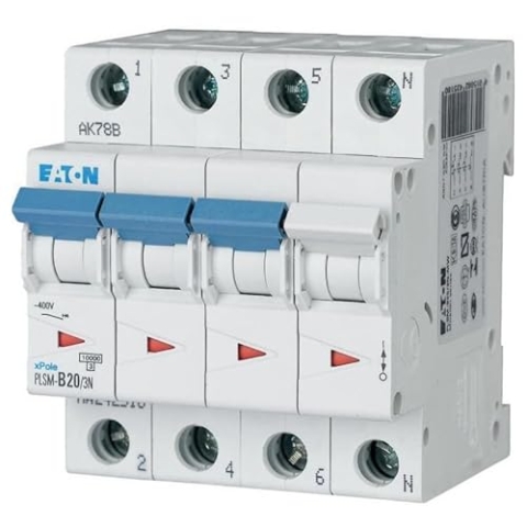 aton PLSM-B20/3N-MW Leitungsschutzschalter 20A 3+N-p B-Charakteristik 242518 (ALT 245046)